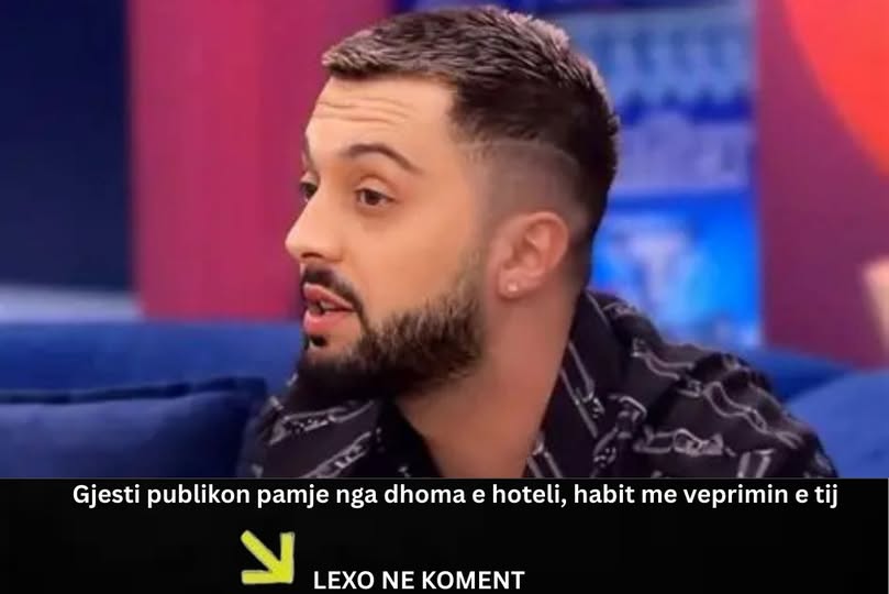 Gjesti publikon pamje nga dhoma e hoteli, habit me veprimin e tij